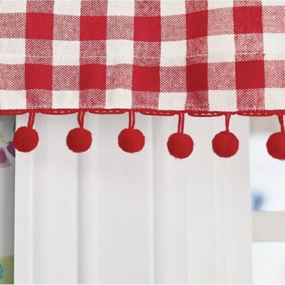The Pioneer Woman Charming Check Gingham, Small Window 3 piece Curtain Set New! - Picture 5 of 5